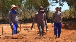 Construo do Caniel e Gatil, em Euclides da Cunha, encontra-se a todo vapor.